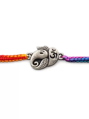 Silver Om Rakhi